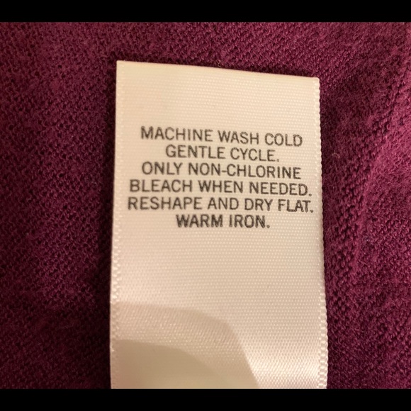 Banana Republic Tiered Cardigan - Plum Colored - Picture 6 of 6